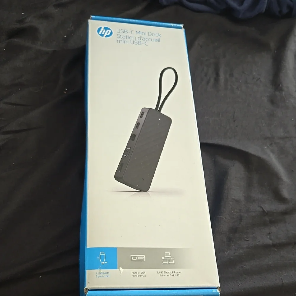 NWT HP USB-C Mini Dock in Black